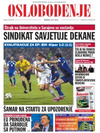 Oslobođenje - broj 24.344, 10. sep 2014.