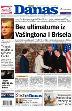 Danas - broj 5511, 31. okt 2012.