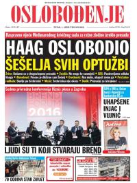 Oslobođenje - broj 24.913, 1. apr 2016.