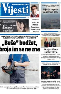 Vijesti - broj 9923, 15. dec 2025.