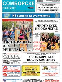 Somborske novine - broj 3088, 30. avg 2013.