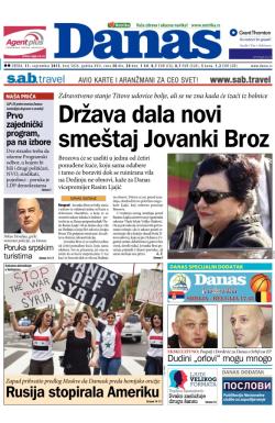 Danas - broj 5826, 11. sep 2013.