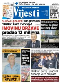 Vijesti - broj 5884, 14. avg 2014.