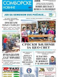 Somborske novine - broj 3300, 22. sep 2017.