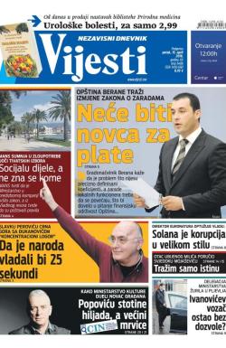 Vijesti - broj 6486, 15. apr 2016.