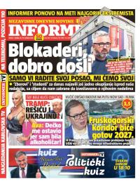 Informer - broj 4112, 18. okt 2025.