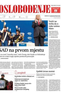 Oslobođenje - broj 25564, 27. jan 2018.