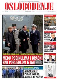 Oslobođenje - broj 24.541, 26. mar 2015.
