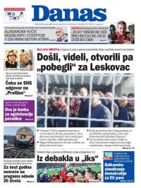 Danas - broj 9463, 20. nov 2023.