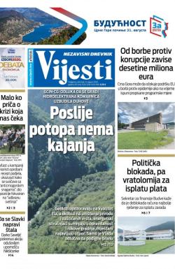 Vijesti - broj 8027, 13. avg 2020.