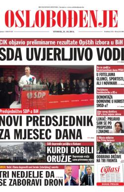 Oslobođenje - broj 24.385, 21. okt 2014.