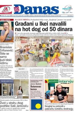 Danas - broj 7256, 11. avg 2017.