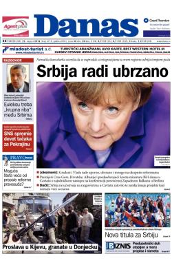 Danas - broj 6174, 25. avg 2014.