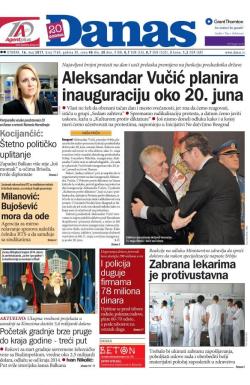 Danas - broj 7169, 16. maj 2017.