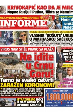 Informer - broj 2551, 11. sep 2020.