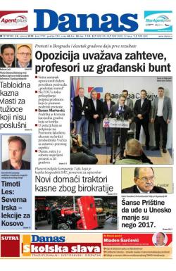 Danas - broj 7787, 24. jan 2019.