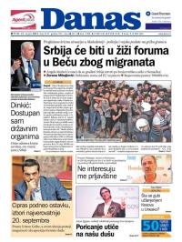 Danas - broj 6535, 21. avg 2015.