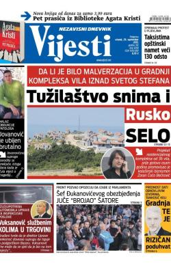 Vijesti - broj 6290, 29. sep 2015.