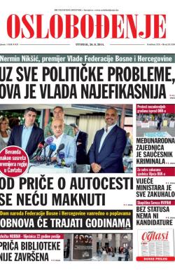Oslobođenje - broj 24.329, 26. avg 2014.