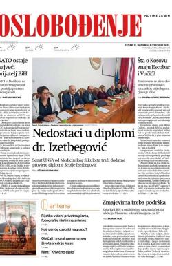 Oslobođenje - broj 27145, 11. nov 2022.
