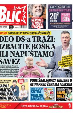 Blic - broj 8232, 20. jan 2020.