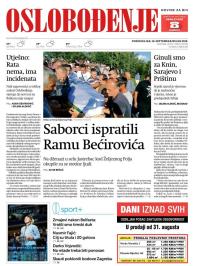 Oslobođenje - broj 25786, 10. sep 2018.