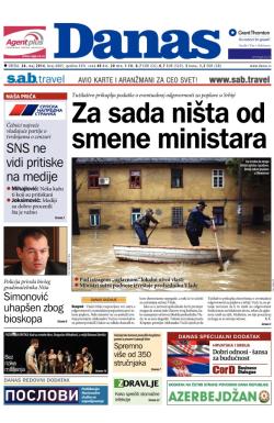 Danas - broj 6085, 28. maj 2014.