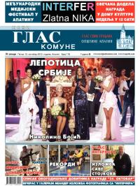 Novi glas komune, Apatin - broj 178, 12. okt 2012.
