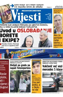 Vijesti - broj 5799, 21. maj 2014.