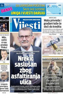 Vijesti - broj 8074, 29. sep 2020.