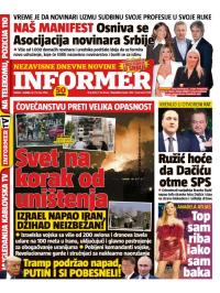 Informer - broj 4004, 14. jun 2025.