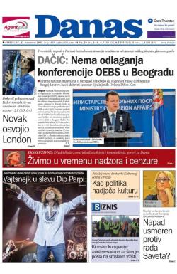 Danas - broj 6629, 23. nov 2015.
