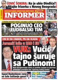 Informer - broj 1399, 30. nov 2016.