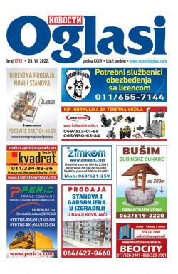 Novosti oglasi - broj 1732, 20. jul 2022.