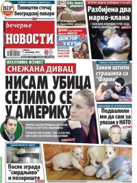 Večernje novosti - broj 1706, 7. nov 2015.