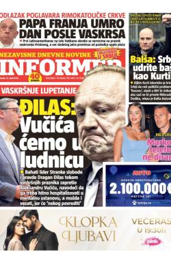 Informer - broj 3960, 22. apr 2025.