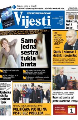 Vijesti - broj 6419, 8. feb 2016.