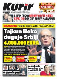 Kurir - broj 3448, 3. maj 2013.