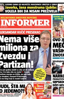 Informer - broj 588, 9. apr 2014.