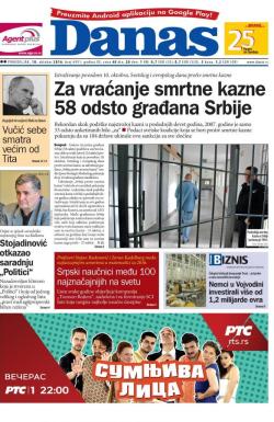 Danas - broj 6951, 10. okt 2016.