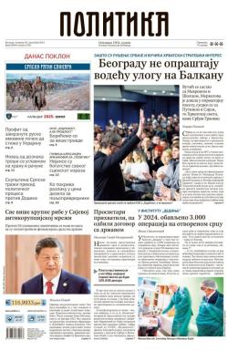 Politika - broj 39898, 26. dec 2024.