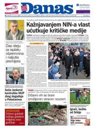 Danas - broj 7038, 5. jan 2017.