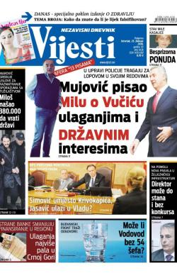 Vijesti - broj 6436, 25. feb 2016.