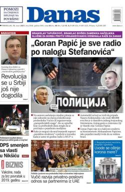 Danas - broj 8568, 15. mar 2021.