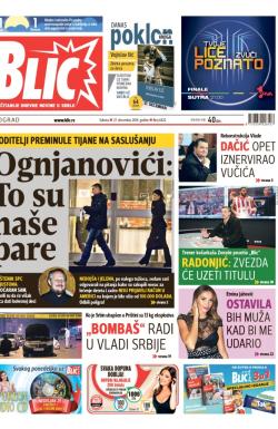 Blic - broj 6422, 27. dec 2014.
