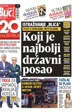 Blic - broj 7133, 20. dec 2016.