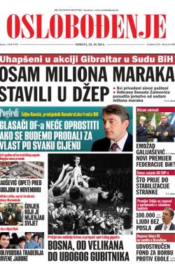 Oslobođenje - broj 24.389, 25. okt 2014.