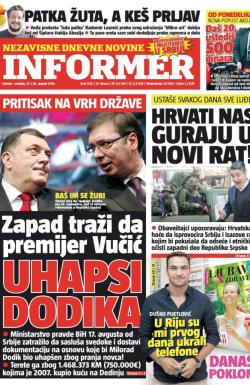 Informer - broj 1318, 27. avg 2016.