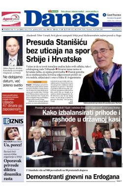 Danas - broj 5726, 3. jun 2013.