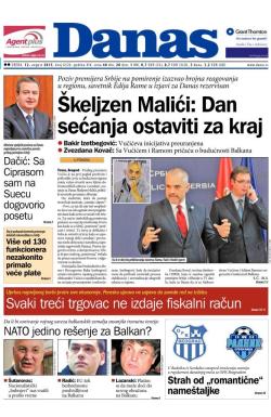Danas - broj 6526, 12. avg 2015.